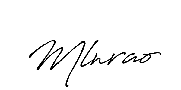 if you are searching for the best signature style for your name Mlnrao. so please give up your signature search. here we have designed multiple signature styles  using Antro_Vectra_Bolder. Mlnrao signature style 7 images and pictures png
