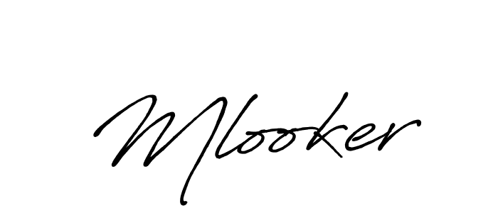 How to make Mlooker signature? Antro_Vectra_Bolder is a professional autograph style. Create handwritten signature for Mlooker name. Mlooker signature style 7 images and pictures png
