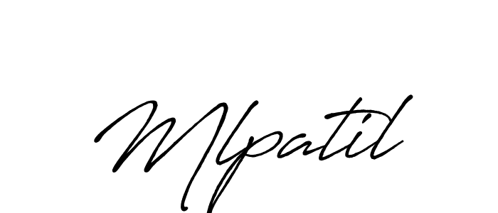 Mlpatil stylish signature style. Best Handwritten Sign (Antro_Vectra_Bolder) for my name. Handwritten Signature Collection Ideas for my name Mlpatil. Mlpatil signature style 7 images and pictures png