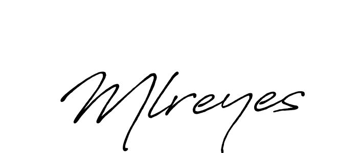 How to make Mlreyes signature? Antro_Vectra_Bolder is a professional autograph style. Create handwritten signature for Mlreyes name. Mlreyes signature style 7 images and pictures png