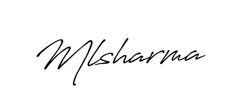 Design your own signature with our free online signature maker. With this signature software, you can create a handwritten (Antro_Vectra_Bolder) signature for name Mlsharma. Mlsharma signature style 7 images and pictures png