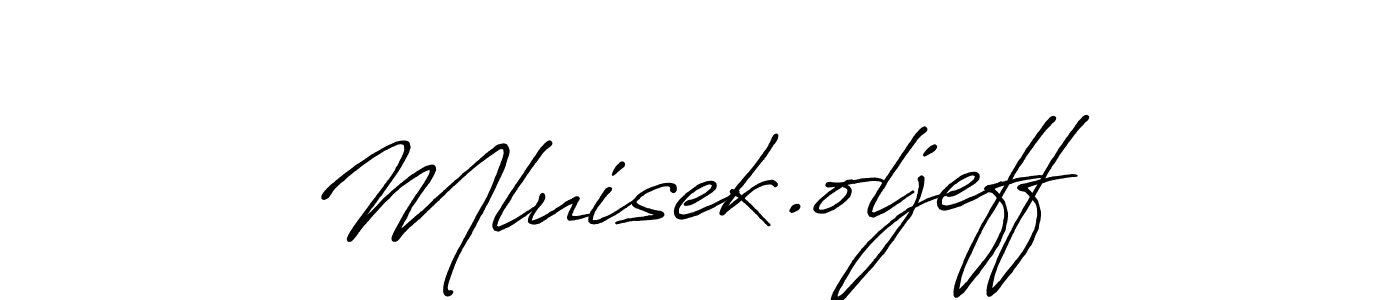 How to Draw Mluisek.oljeff signature style? Antro_Vectra_Bolder is a latest design signature styles for name Mluisek.oljeff. Mluisek.oljeff signature style 7 images and pictures png