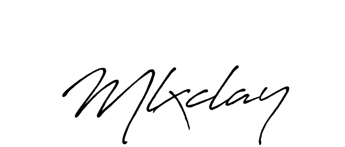 How to make Mlxclay signature? Antro_Vectra_Bolder is a professional autograph style. Create handwritten signature for Mlxclay name. Mlxclay signature style 7 images and pictures png