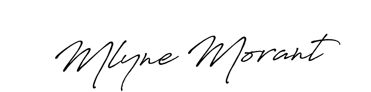 Here are the top 10 professional signature styles for the name Mlyne Morant. These are the best autograph styles you can use for your name. Mlyne Morant signature style 7 images and pictures png