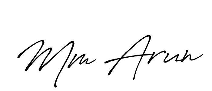 Check out images of Autograph of Mm Arun name. Actor Mm Arun Signature Style. Antro_Vectra_Bolder is a professional sign style online. Mm Arun signature style 7 images and pictures png