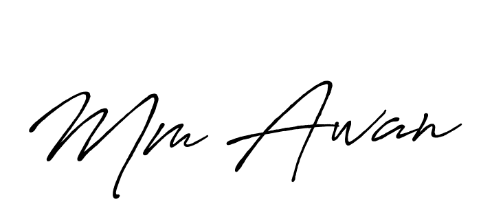 Make a beautiful signature design for name Mm Awan. Use this online signature maker to create a handwritten signature for free. Mm Awan signature style 7 images and pictures png