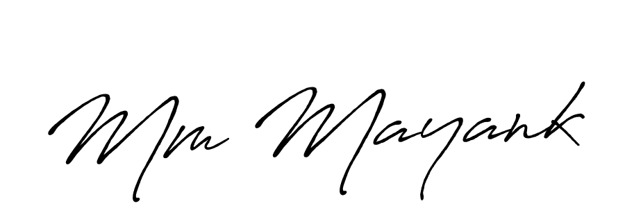 Antro_Vectra_Bolder is a professional signature style that is perfect for those who want to add a touch of class to their signature. It is also a great choice for those who want to make their signature more unique. Get Mm Mayank name to fancy signature for free. Mm Mayank signature style 7 images and pictures png