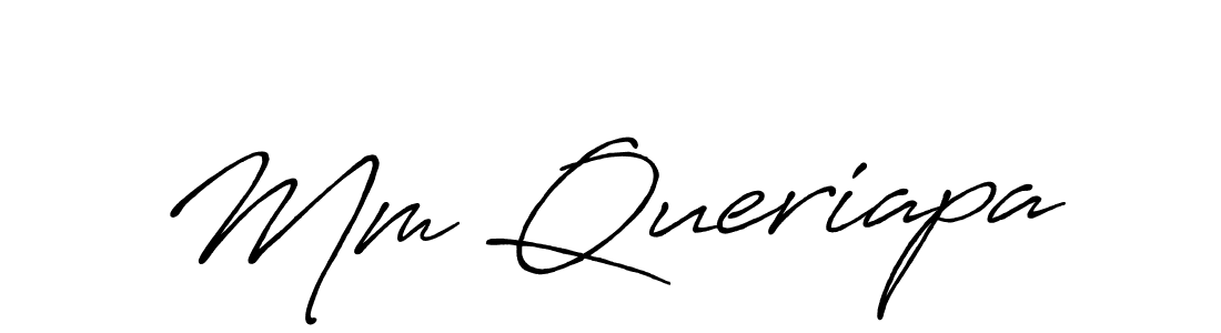 The best way (Antro_Vectra_Bolder) to make a short signature is to pick only two or three words in your name. The name Mm Queriapa include a total of six letters. For converting this name. Mm Queriapa signature style 7 images and pictures png