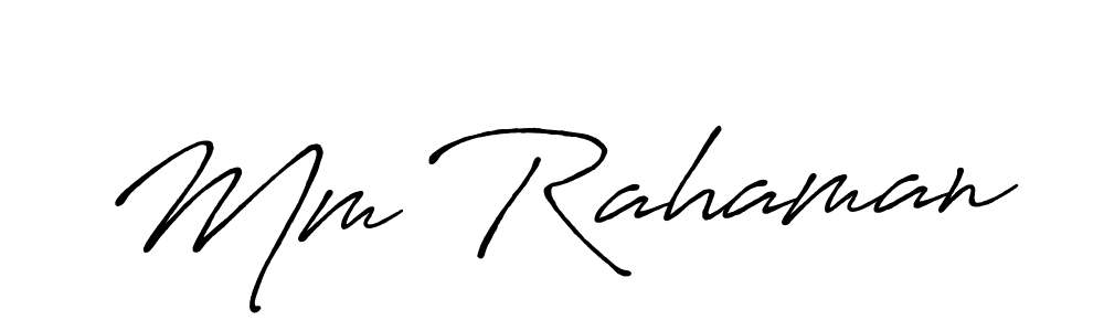 How to make Mm Rahaman signature? Antro_Vectra_Bolder is a professional autograph style. Create handwritten signature for Mm Rahaman name. Mm Rahaman signature style 7 images and pictures png