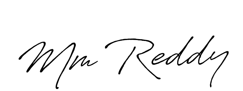 Design your own signature with our free online signature maker. With this signature software, you can create a handwritten (Antro_Vectra_Bolder) signature for name Mm Reddy. Mm Reddy signature style 7 images and pictures png