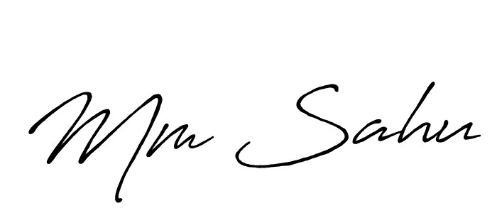 Once you've used our free online signature maker to create your best signature Antro_Vectra_Bolder style, it's time to enjoy all of the benefits that Mm Sahu name signing documents. Mm Sahu signature style 7 images and pictures png