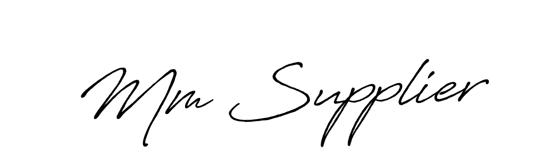 Here are the top 10 professional signature styles for the name Mm Supplier. These are the best autograph styles you can use for your name. Mm Supplier signature style 7 images and pictures png
