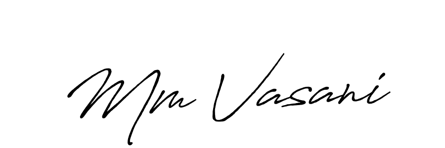Make a short Mm Vasani signature style. Manage your documents anywhere anytime using Antro_Vectra_Bolder. Create and add eSignatures, submit forms, share and send files easily. Mm Vasani signature style 7 images and pictures png