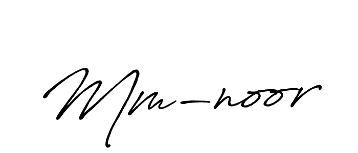 Use a signature maker to create a handwritten signature online. With this signature software, you can design (Antro_Vectra_Bolder) your own signature for name Mm-noor. Mm-noor signature style 7 images and pictures png