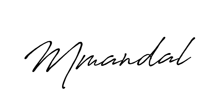 How to make Mmandal signature? Antro_Vectra_Bolder is a professional autograph style. Create handwritten signature for Mmandal name. Mmandal signature style 7 images and pictures png
