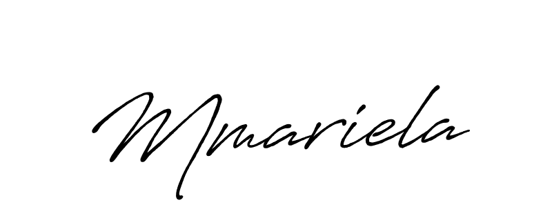 if you are searching for the best signature style for your name Mmariela. so please give up your signature search. here we have designed multiple signature styles  using Antro_Vectra_Bolder. Mmariela signature style 7 images and pictures png