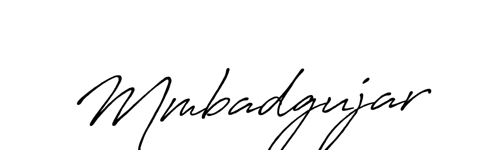 Design your own signature with our free online signature maker. With this signature software, you can create a handwritten (Antro_Vectra_Bolder) signature for name Mmbadgujar. Mmbadgujar signature style 7 images and pictures png