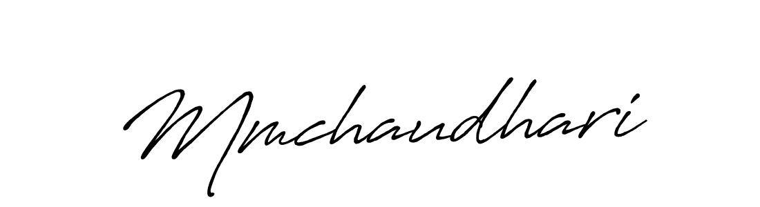 How to make Mmchaudhari signature? Antro_Vectra_Bolder is a professional autograph style. Create handwritten signature for Mmchaudhari name. Mmchaudhari signature style 7 images and pictures png