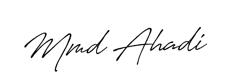 Make a beautiful signature design for name Mmd Ahadi. Use this online signature maker to create a handwritten signature for free. Mmd Ahadi signature style 7 images and pictures png