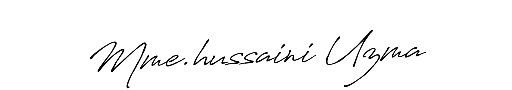 How to Draw Mme.hussaini Uzma signature style? Antro_Vectra_Bolder is a latest design signature styles for name Mme.hussaini Uzma. Mme.hussaini Uzma signature style 7 images and pictures png