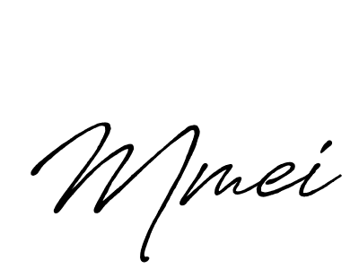 Make a beautiful signature design for name Mmei. With this signature (Antro_Vectra_Bolder) style, you can create a handwritten signature for free. Mmei signature style 7 images and pictures png