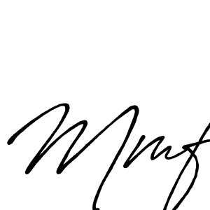 Use a signature maker to create a handwritten signature online. With this signature software, you can design (Antro_Vectra_Bolder) your own signature for name Mmf. Mmf signature style 7 images and pictures png