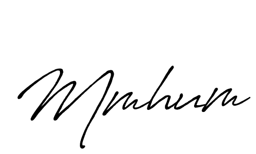 How to make Mmhum signature? Antro_Vectra_Bolder is a professional autograph style. Create handwritten signature for Mmhum name. Mmhum signature style 7 images and pictures png
