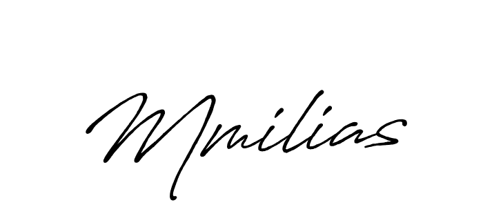 Antro_Vectra_Bolder is a professional signature style that is perfect for those who want to add a touch of class to their signature. It is also a great choice for those who want to make their signature more unique. Get Mmilias name to fancy signature for free. Mmilias signature style 7 images and pictures png