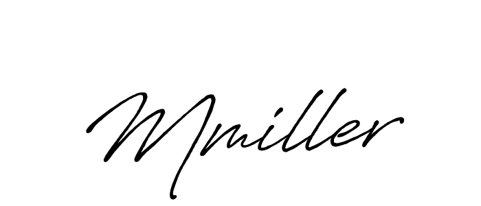 Make a beautiful signature design for name Mmiller. With this signature (Antro_Vectra_Bolder) style, you can create a handwritten signature for free. Mmiller signature style 7 images and pictures png