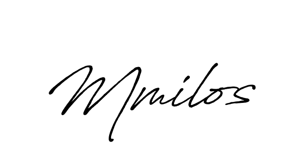 It looks lik you need a new signature style for name Mmilos. Design unique handwritten (Antro_Vectra_Bolder) signature with our free signature maker in just a few clicks. Mmilos signature style 7 images and pictures png