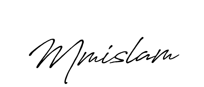 How to make Mmislam signature? Antro_Vectra_Bolder is a professional autograph style. Create handwritten signature for Mmislam name. Mmislam signature style 7 images and pictures png