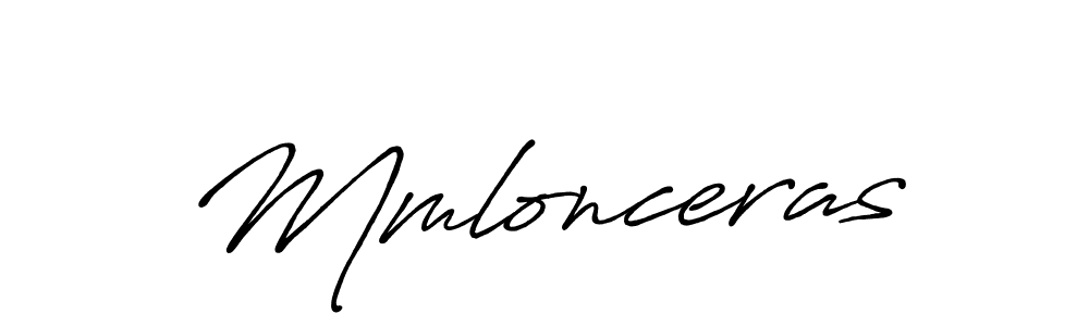 Design your own signature with our free online signature maker. With this signature software, you can create a handwritten (Antro_Vectra_Bolder) signature for name Mmlonceras. Mmlonceras signature style 7 images and pictures png