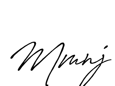 Create a beautiful signature design for name Mmnj. With this signature (Antro_Vectra_Bolder) fonts, you can make a handwritten signature for free. Mmnj signature style 7 images and pictures png