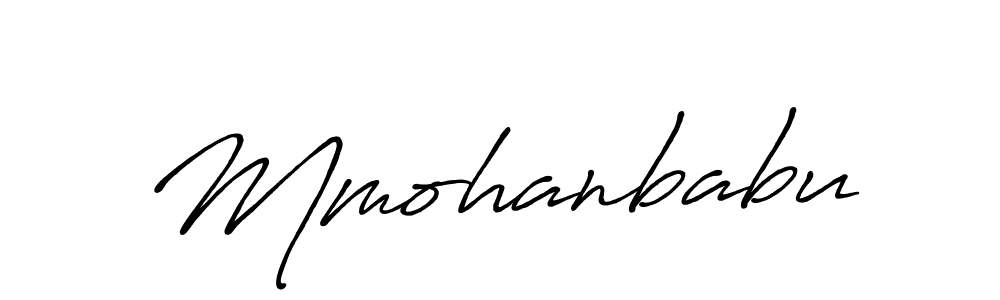 How to make Mmohanbabu signature? Antro_Vectra_Bolder is a professional autograph style. Create handwritten signature for Mmohanbabu name. Mmohanbabu signature style 7 images and pictures png