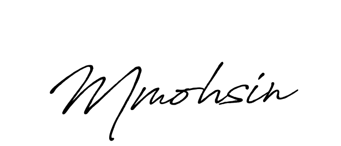 Also we have Mmohsin name is the best signature style. Create professional handwritten signature collection using Antro_Vectra_Bolder autograph style. Mmohsin signature style 7 images and pictures png