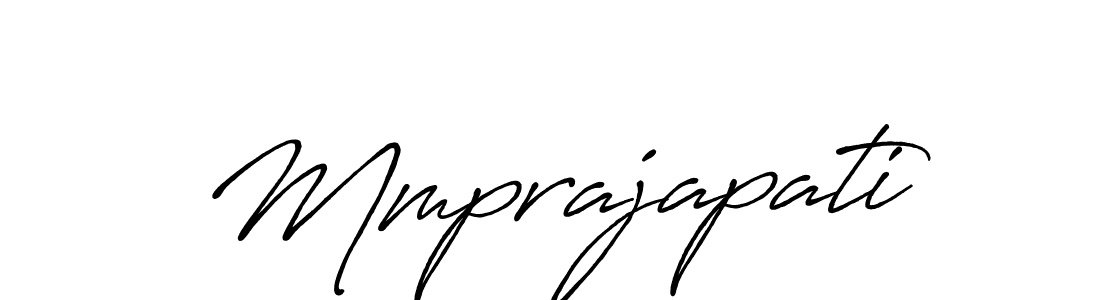 Make a beautiful signature design for name Mmprajapati. With this signature (Antro_Vectra_Bolder) style, you can create a handwritten signature for free. Mmprajapati signature style 7 images and pictures png