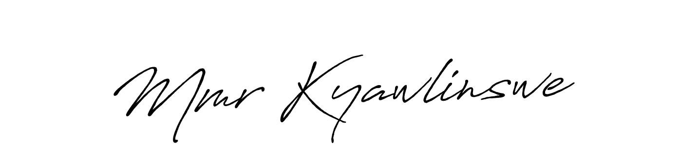 You should practise on your own different ways (Antro_Vectra_Bolder) to write your name (Mmr Kyawlinswe) in signature. don't let someone else do it for you. Mmr Kyawlinswe signature style 7 images and pictures png