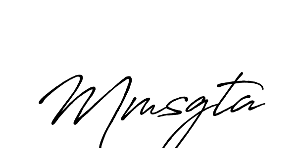 Create a beautiful signature design for name Mmsgta. With this signature (Antro_Vectra_Bolder) fonts, you can make a handwritten signature for free. Mmsgta signature style 7 images and pictures png