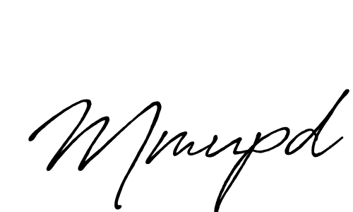 Mmupd stylish signature style. Best Handwritten Sign (Antro_Vectra_Bolder) for my name. Handwritten Signature Collection Ideas for my name Mmupd. Mmupd signature style 7 images and pictures png
