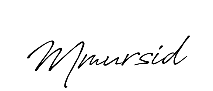 Also we have Mmursid name is the best signature style. Create professional handwritten signature collection using Antro_Vectra_Bolder autograph style. Mmursid signature style 7 images and pictures png