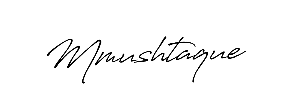 Design your own signature with our free online signature maker. With this signature software, you can create a handwritten (Antro_Vectra_Bolder) signature for name Mmushtaque. Mmushtaque signature style 7 images and pictures png