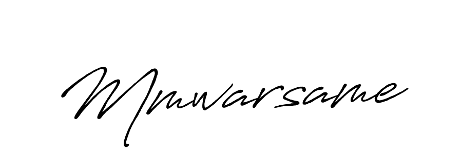 How to make Mmwarsame signature? Antro_Vectra_Bolder is a professional autograph style. Create handwritten signature for Mmwarsame name. Mmwarsame signature style 7 images and pictures png