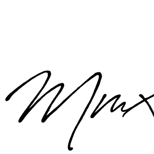 Create a beautiful signature design for name Mmx. With this signature (Antro_Vectra_Bolder) fonts, you can make a handwritten signature for free. Mmx signature style 7 images and pictures png