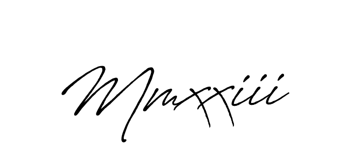 The best way (Antro_Vectra_Bolder) to make a short signature is to pick only two or three words in your name. The name Mmxxiii include a total of six letters. For converting this name. Mmxxiii signature style 7 images and pictures png