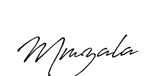 Create a beautiful signature design for name Mmzala. With this signature (Antro_Vectra_Bolder) fonts, you can make a handwritten signature for free. Mmzala signature style 7 images and pictures png