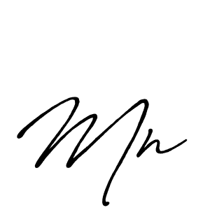 The best way (Antro_Vectra_Bolder) to make a short signature is to pick only two or three words in your name. The name Mn  include a total of six letters. For converting this name. Mn  signature style 7 images and pictures png