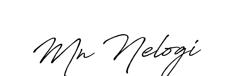 It looks lik you need a new signature style for name Mn Nelogi. Design unique handwritten (Antro_Vectra_Bolder) signature with our free signature maker in just a few clicks. Mn Nelogi signature style 7 images and pictures png