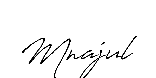 How to make Mnajul name signature. Use Antro_Vectra_Bolder style for creating short signs online. This is the latest handwritten sign. Mnajul signature style 7 images and pictures png