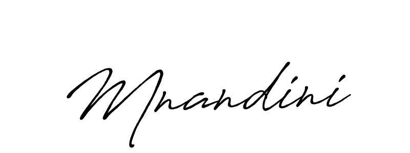 Create a beautiful signature design for name Mnandini. With this signature (Antro_Vectra_Bolder) fonts, you can make a handwritten signature for free. Mnandini signature style 7 images and pictures png