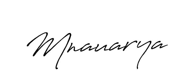 Mnauarya stylish signature style. Best Handwritten Sign (Antro_Vectra_Bolder) for my name. Handwritten Signature Collection Ideas for my name Mnauarya. Mnauarya signature style 7 images and pictures png